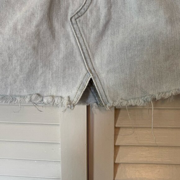 Free People We the Free denim sidecar skirt 24 0 light wash - Picture 7 of 13